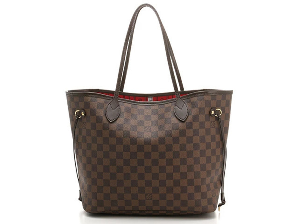 LOUIS VUITTON Damier Neverfull Ebene Brown Circa Tote Bag Shoulder